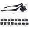 Watch Repair Magnifier Loupe Jeweler Magnifying Glasses Tool Set with LED Light with 8 Interchangeable Lens-2.5X 4X 6X 8X 10x 15x 20x 25x